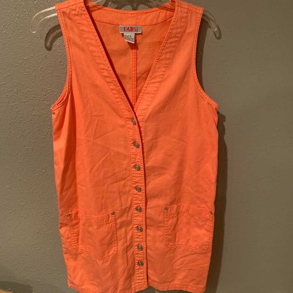 Pink button up dress